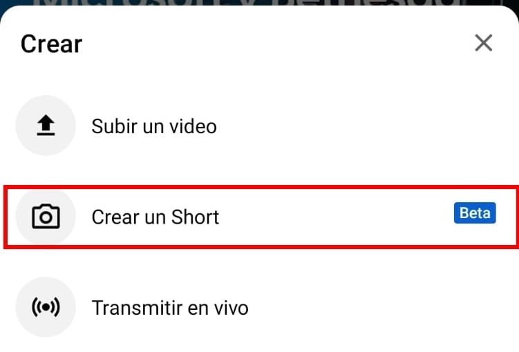 Cómo subir un Shorts a Youtube desde tu móvil