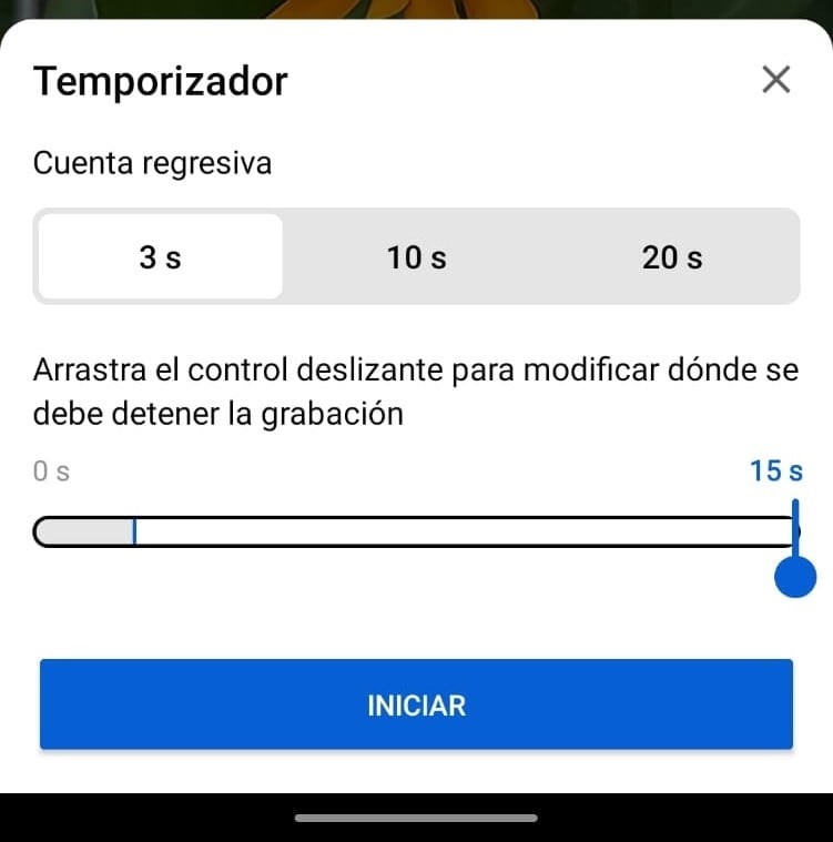 Utiliza el temporizador para grabar sin manos a la hora de hacer tu primer Shorts en Youtube