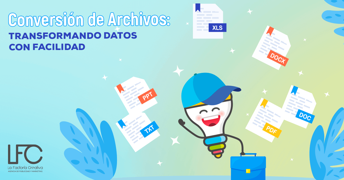 Conversión de archivos: transforma datos con facilidad.