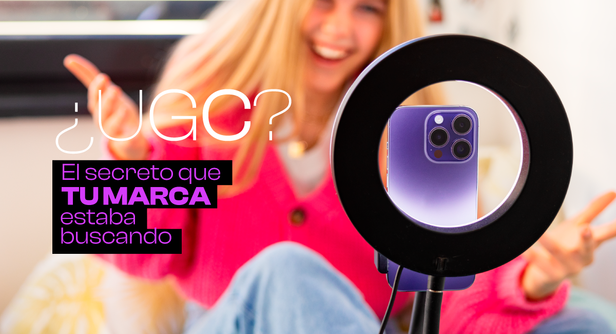 Usuario creando contenido UGC